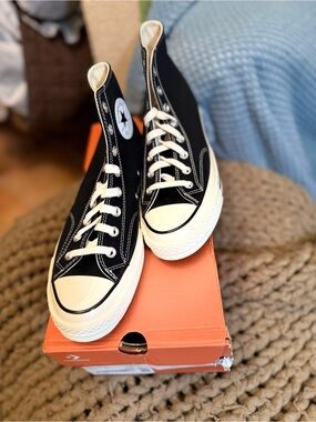 Converse Black & White High Top Sneakers NIB